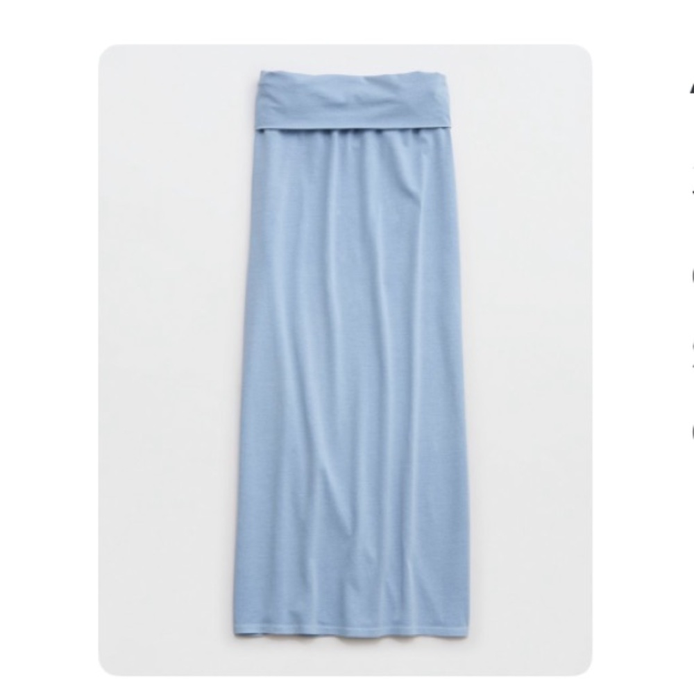 aerie Maxi Skirt in Light Blue